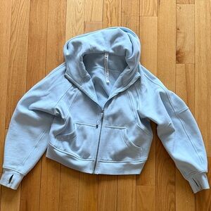 Lululemon scuba zip hoodie Light Blue Hoodie Jacket
